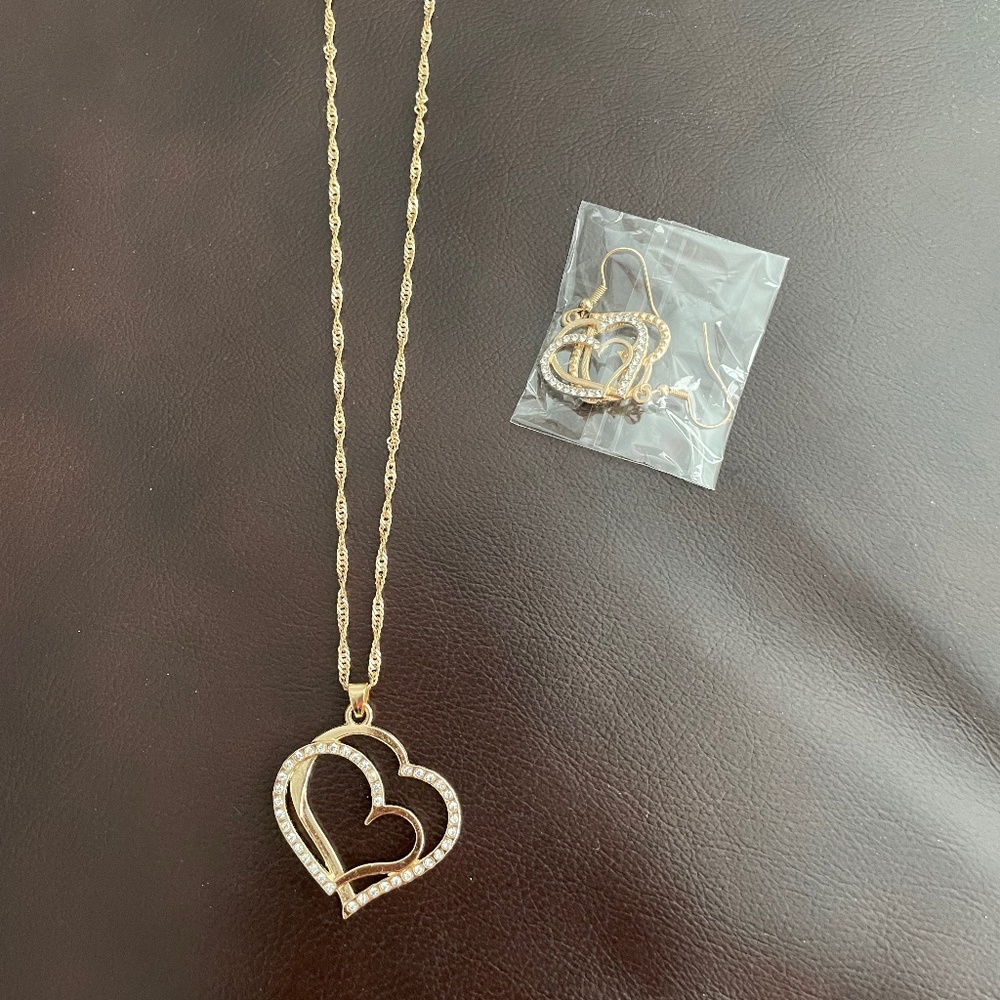 Necklace with matching earrings